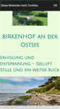 Mobile Screenshot of birkenhof-ostsee.de